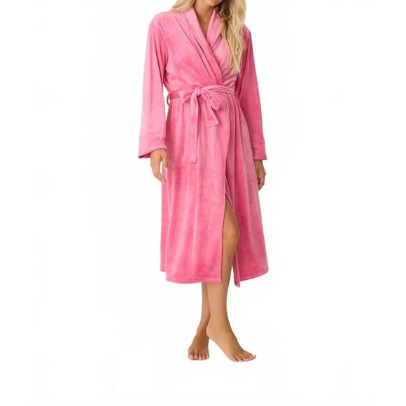 PJ SALVAGE Other - NEW PJ SALVAGE velvety velour robe in fucshia pink